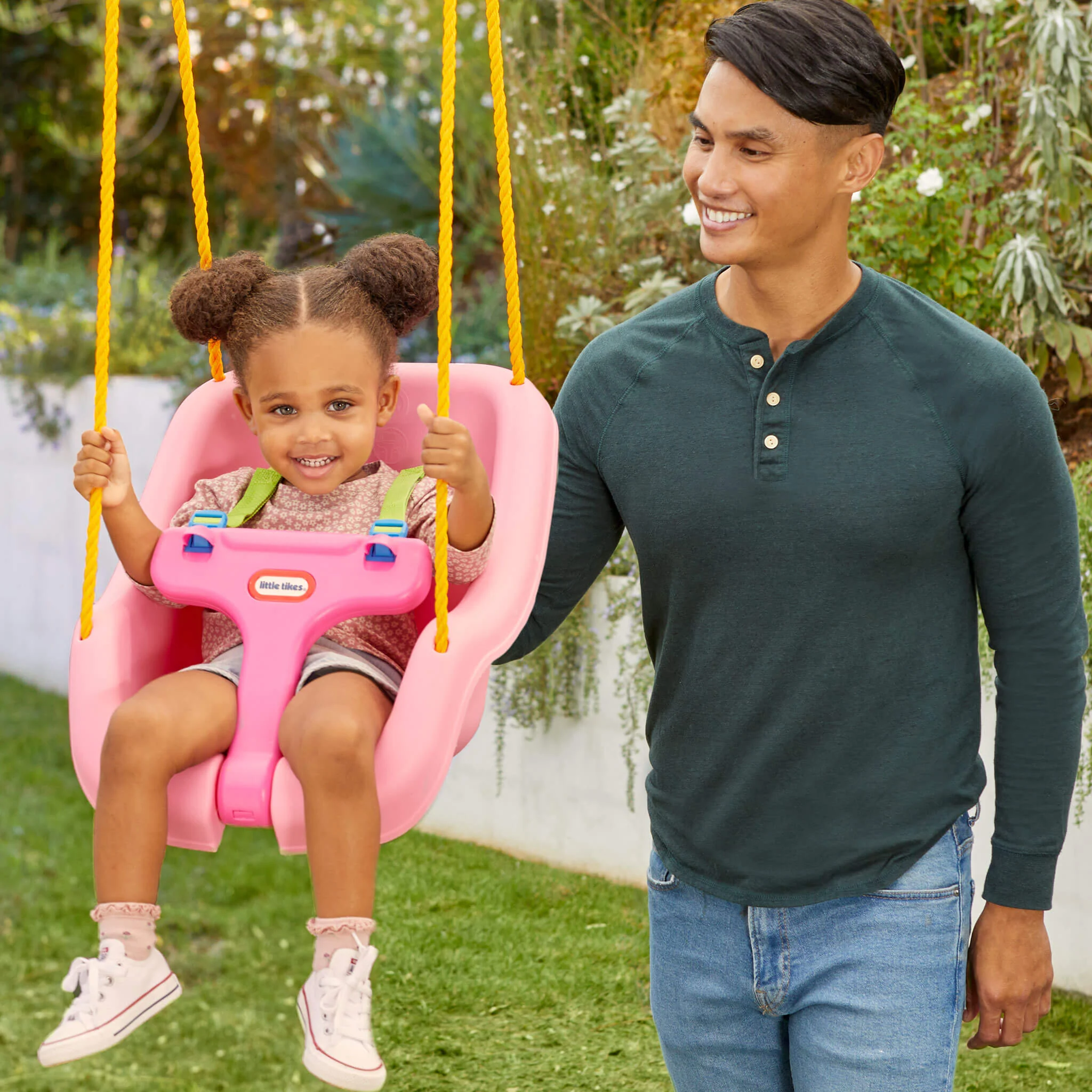 Little Tikes Pink – 2-in-1 Snug 'n Secure Swing Toy - Image 3