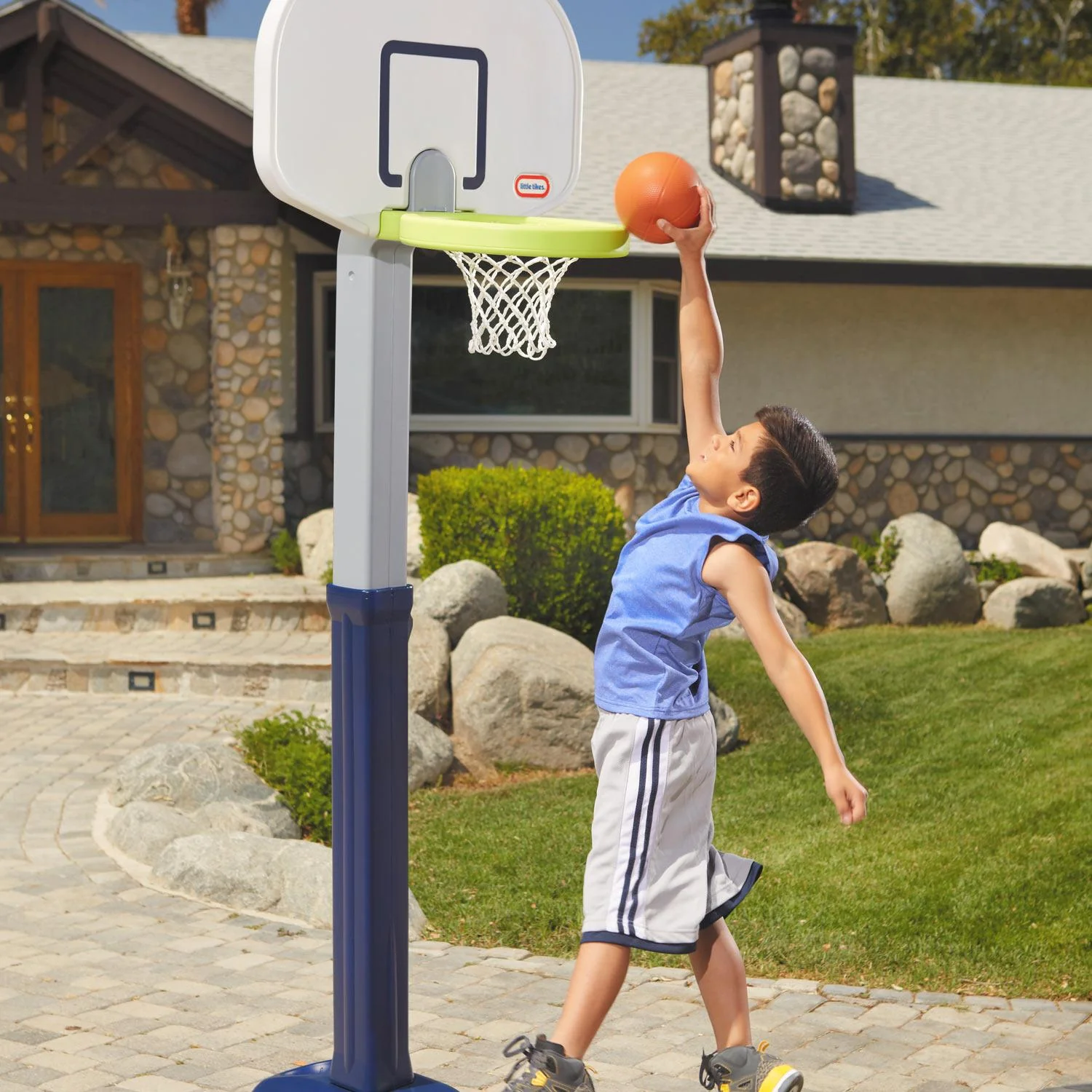 Little Tikes Adjust 'n Jam Pro Basketball Set Toy - Image 3