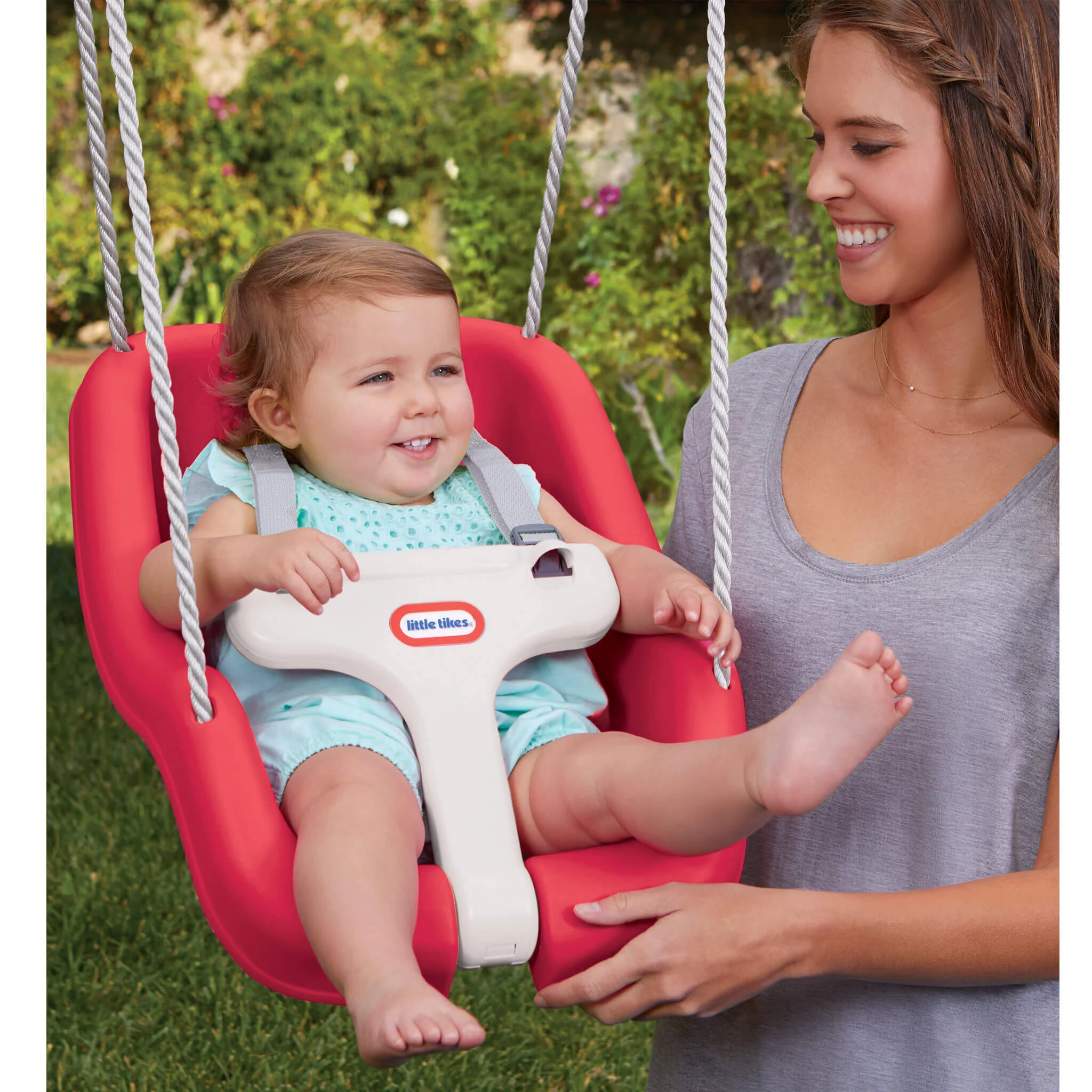 Little Tikes Red – 2-in-1 Snug 'n Secure Swing - Image 2